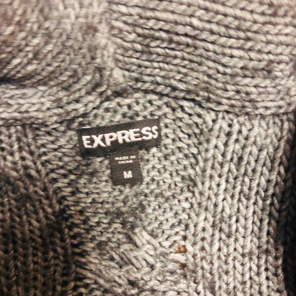 Express long gray sweater size medium - Picture 2 of 3
